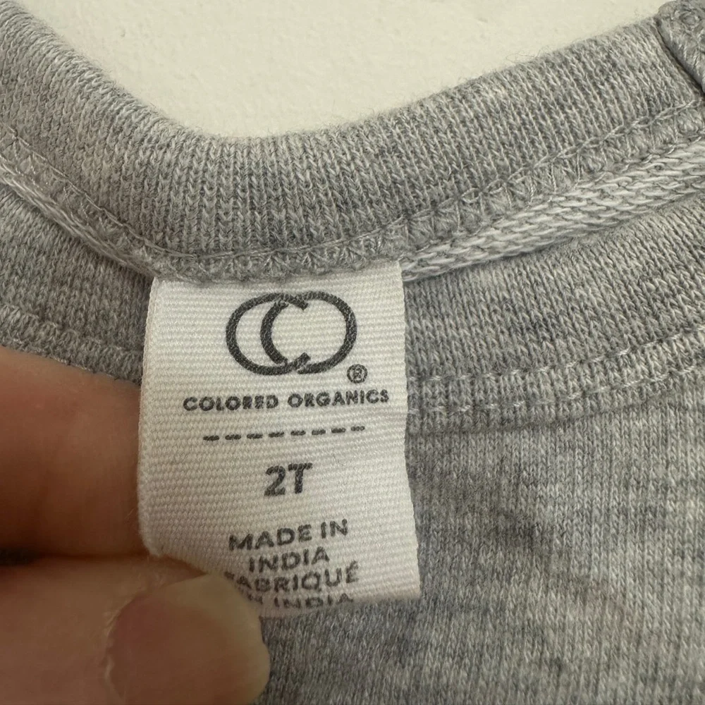 Colored Organics Gray 'Little Swiftie' Graphic Sweatshirt